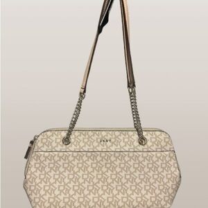 DKNY Cream and Tan Women's Bag